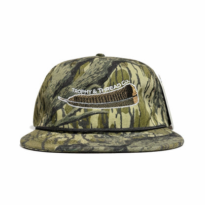 Camouflage cap with turkey logo on a white background