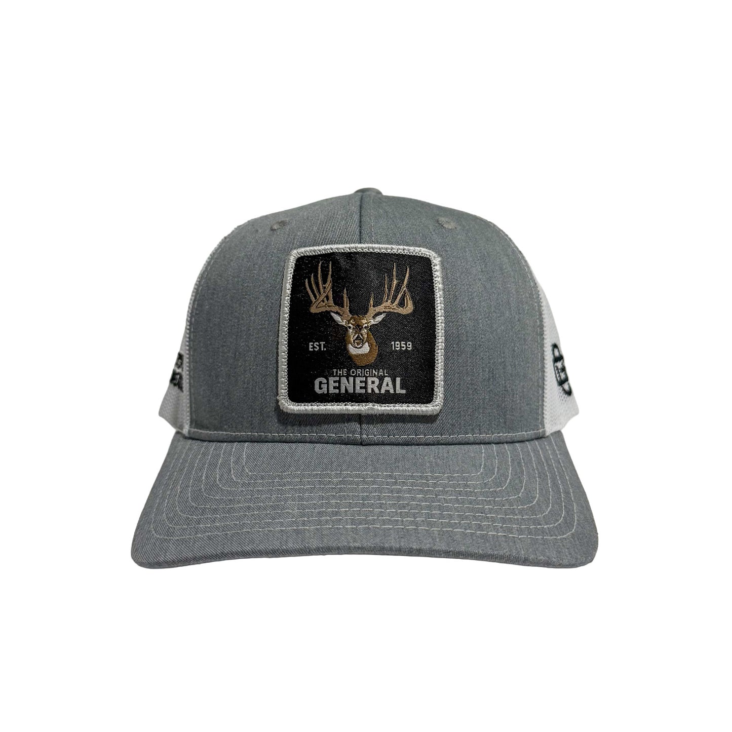 The Original General Hat - Heather Grey/White