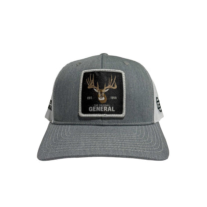 The Original General Hat - Heather Grey/White
