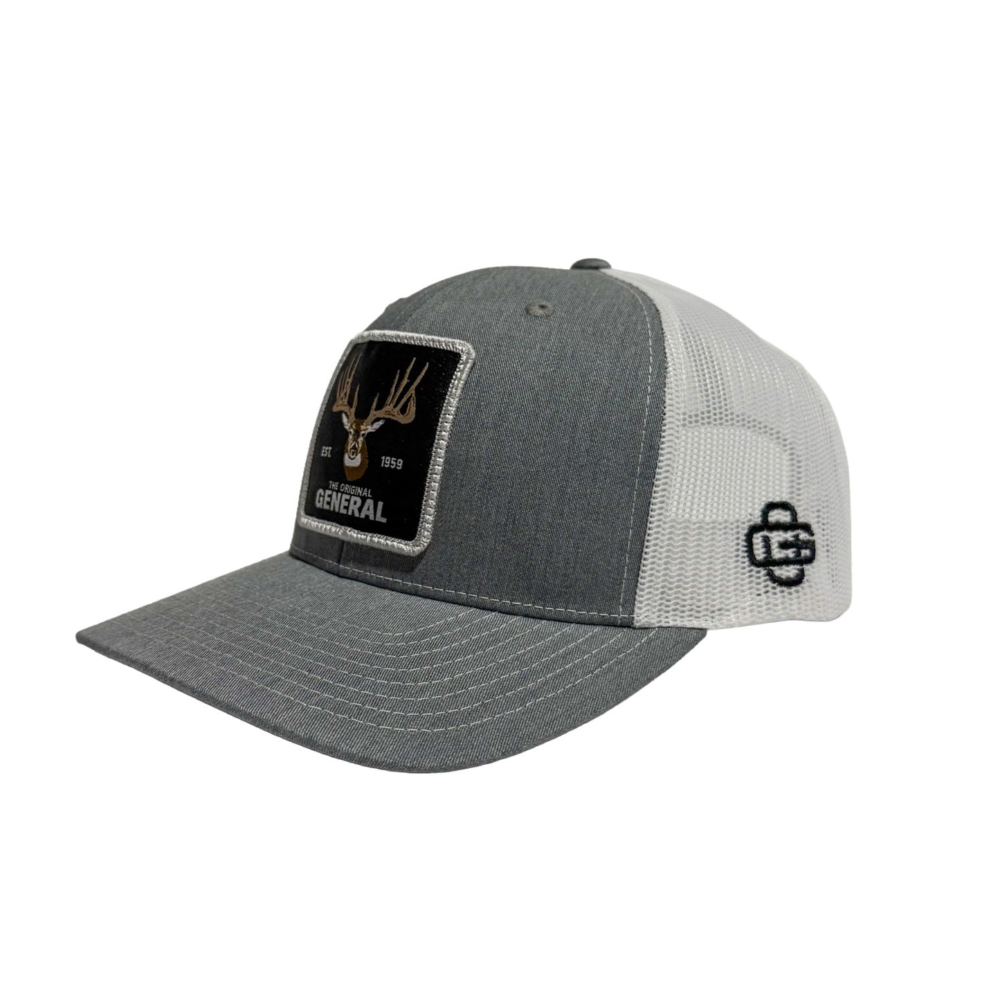 The Original General Hat - Heather Grey/White