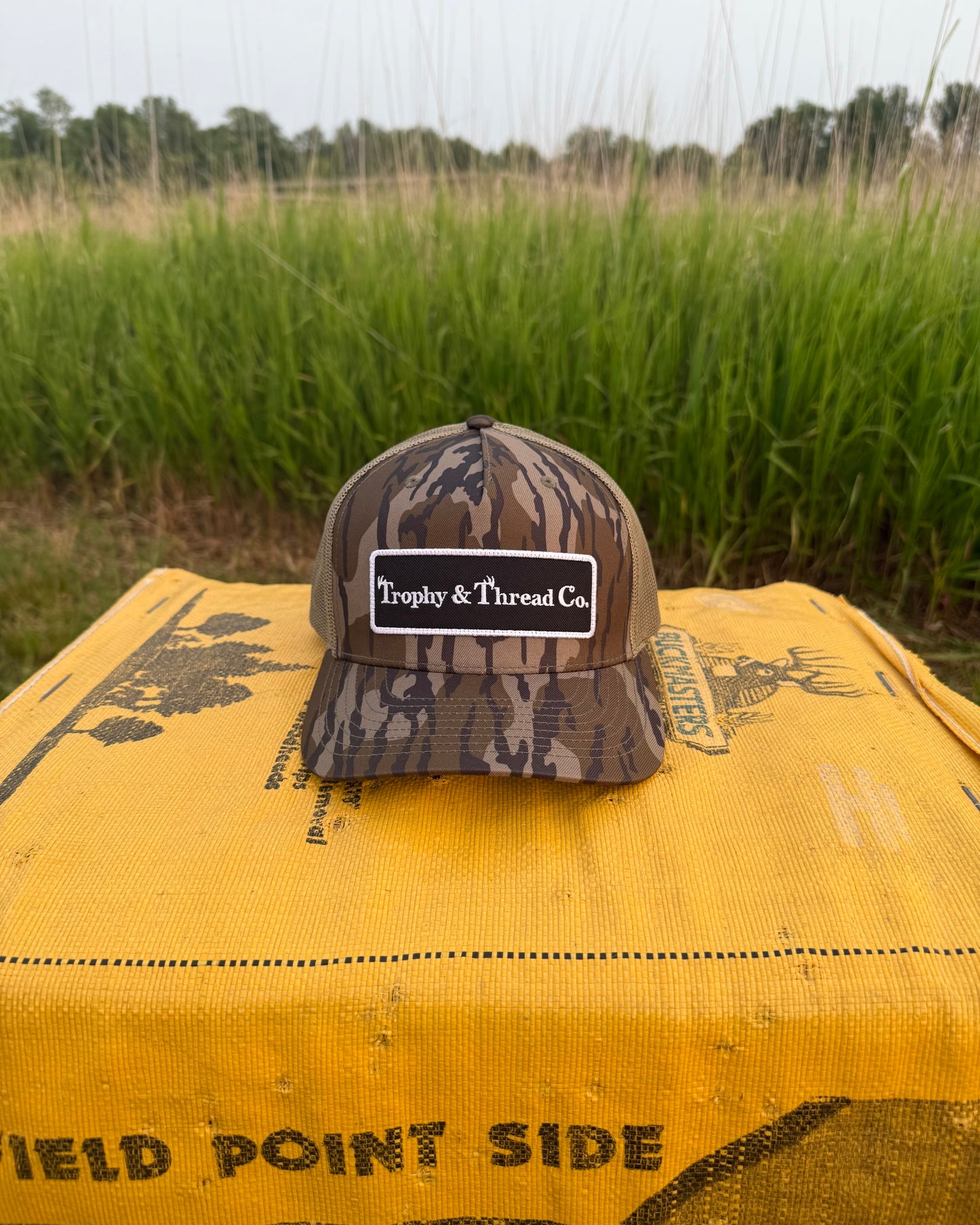 Mossy Oak Camo Hat With Logo Patch
